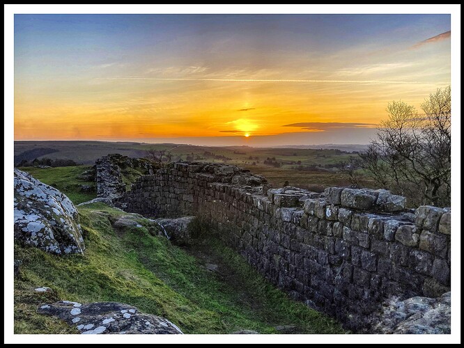 Sunset over Hadrians Wall-01