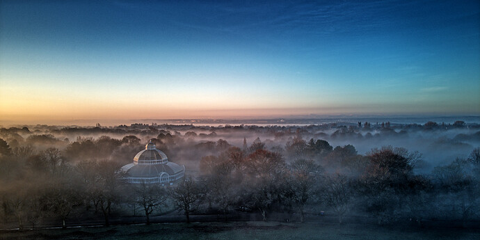 Palm House, Sefton Park, Liverpool - Misty Morning #2