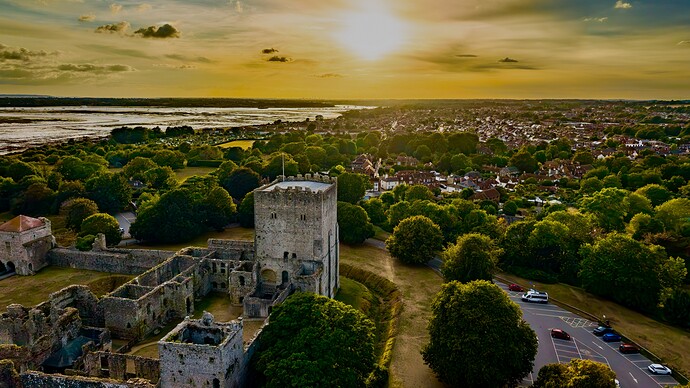 045-L-portchester-at-sunset-aerial-HDR