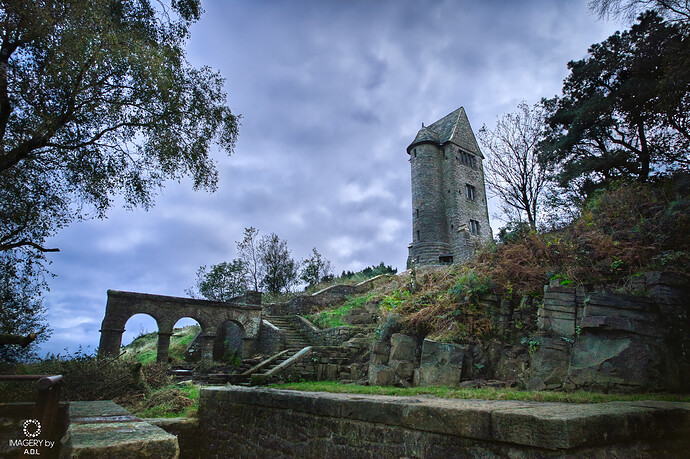 pig tower arches steps