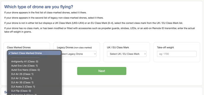 EASA Class Marked Drones