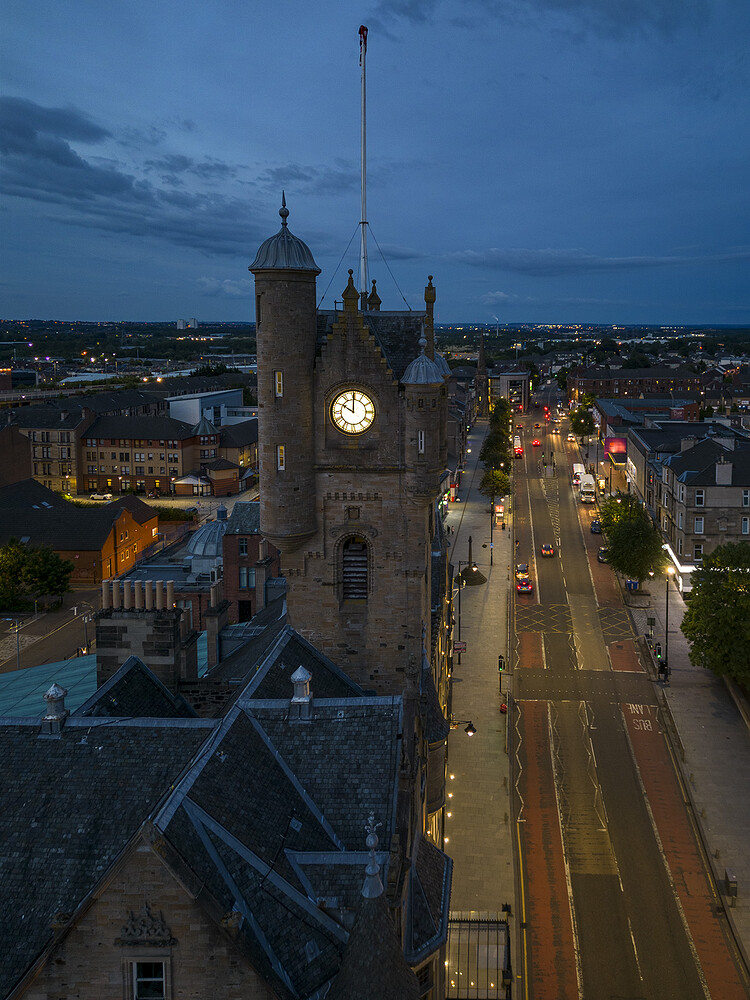 Rutherglen Town Hall, Main St. Rutherglen, Glasgow. Added to Historic