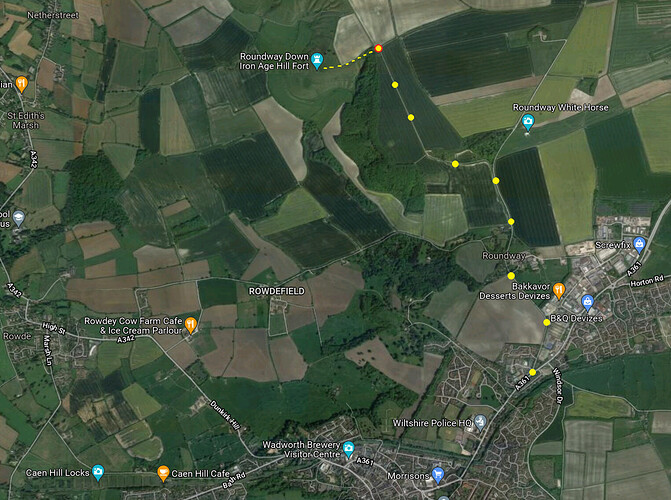 directions to Roundway Down hill fort