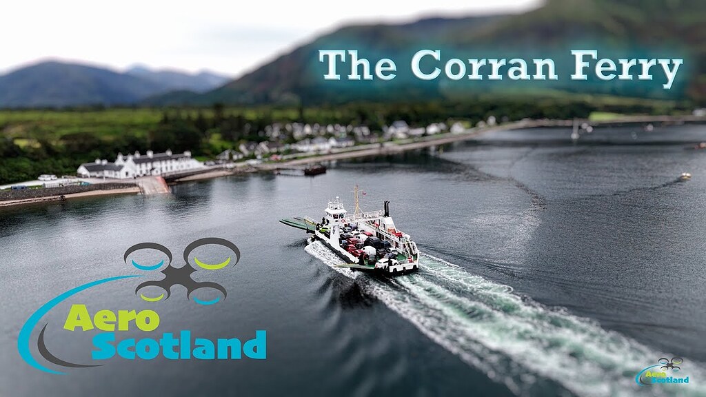 There and back again on the Corran Ferry - Videos by Drone - Grey ...