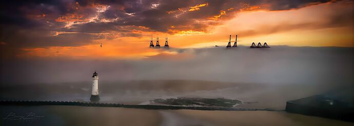 SIGNED THROUGH THE MIST