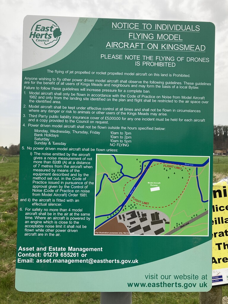 What do you make of this? Drone sign at Kingsmead, Hertford Legal