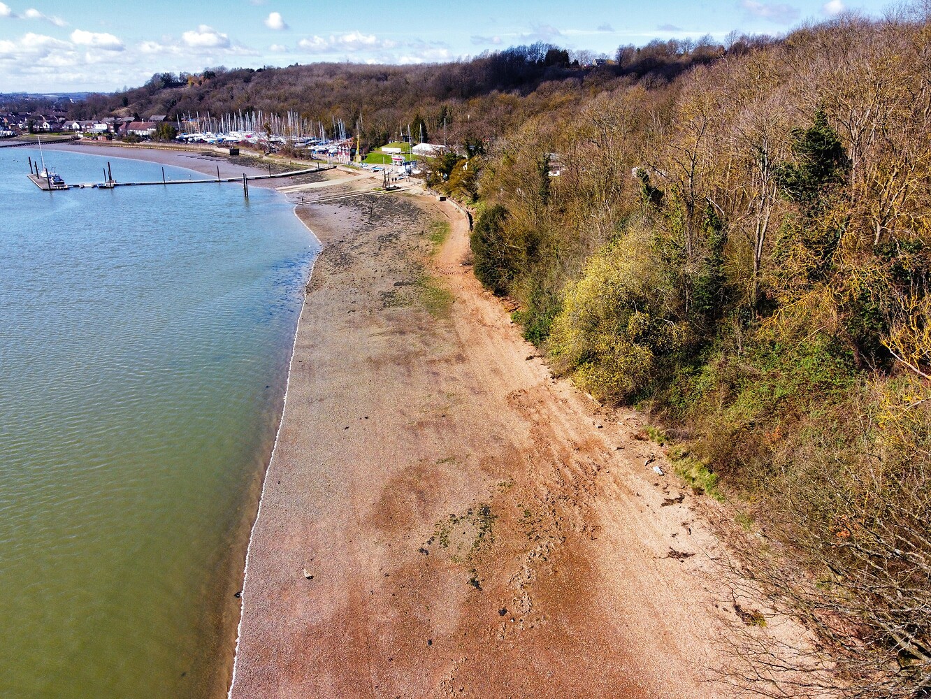 Upper Upnor River Medway Chatham Kent Photos By Drone Grey 
