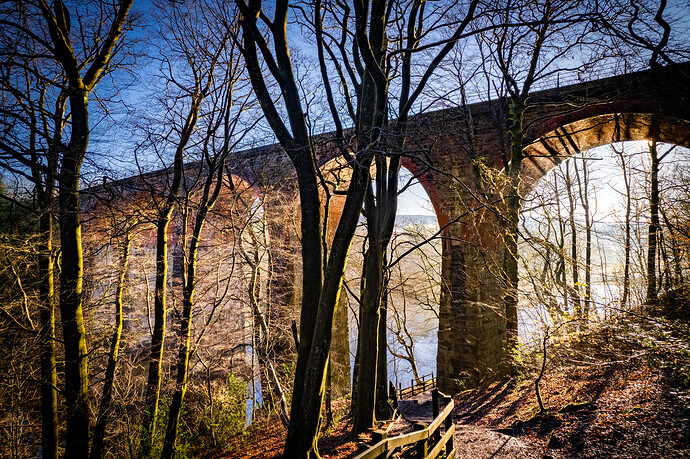 entwistle woos viaduct sunrise