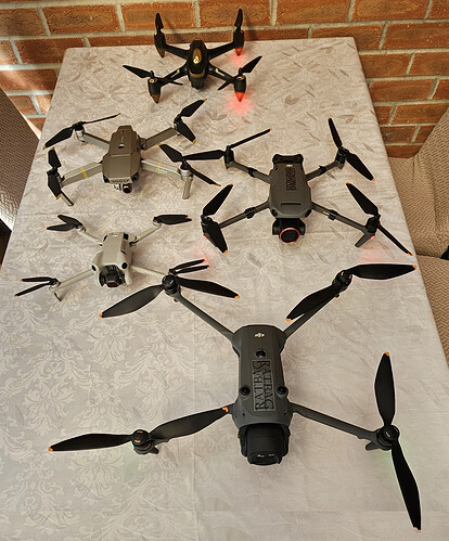 Hubsan 501, Bogey, Spartacus, Kitten and RatBag