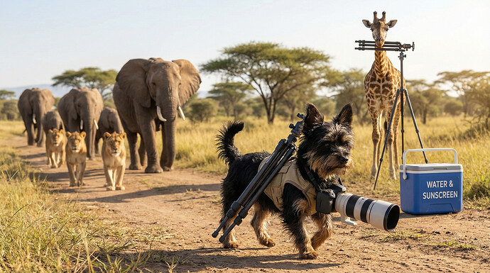 Oscar in the Serengeti