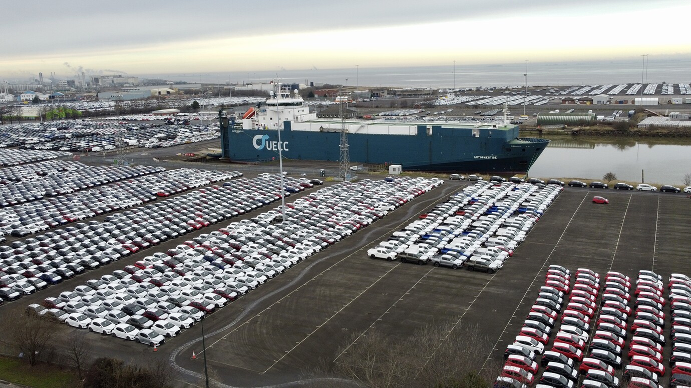 Cars at Grimsby Photos by Drone Grey Arrows Drone Club UK
