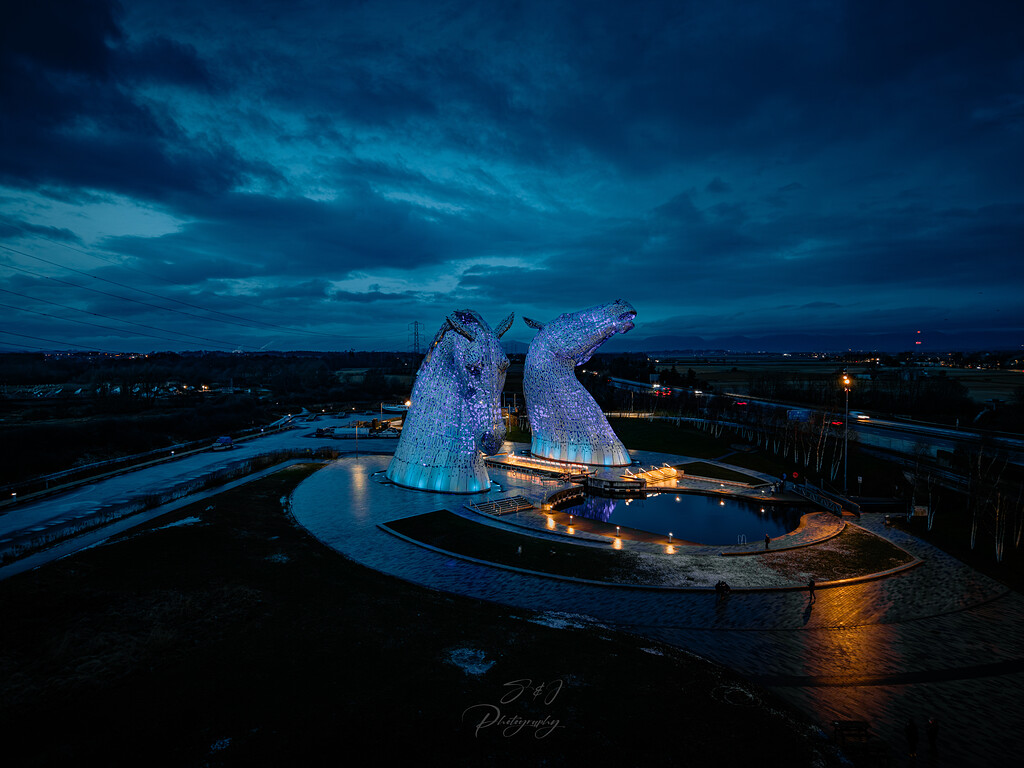 The Kelpies are stunning 😍 - Photos by Drone - Grey Arrows Drone Club UK