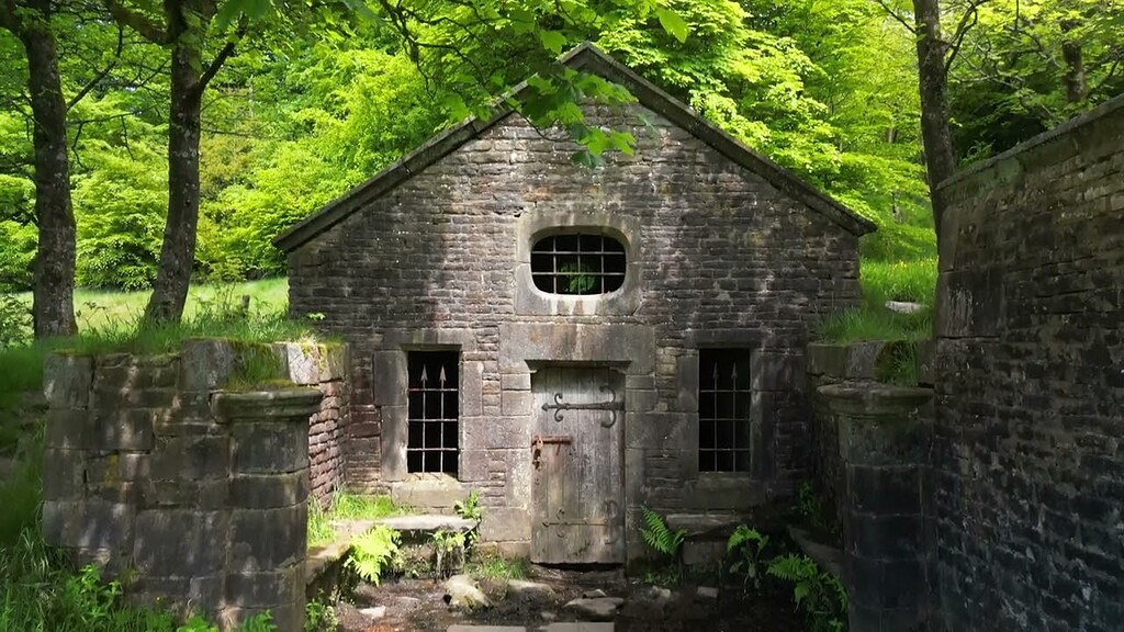 Hollinshead Hall Ruins & The Well House Videos by Drone Grey Arrows