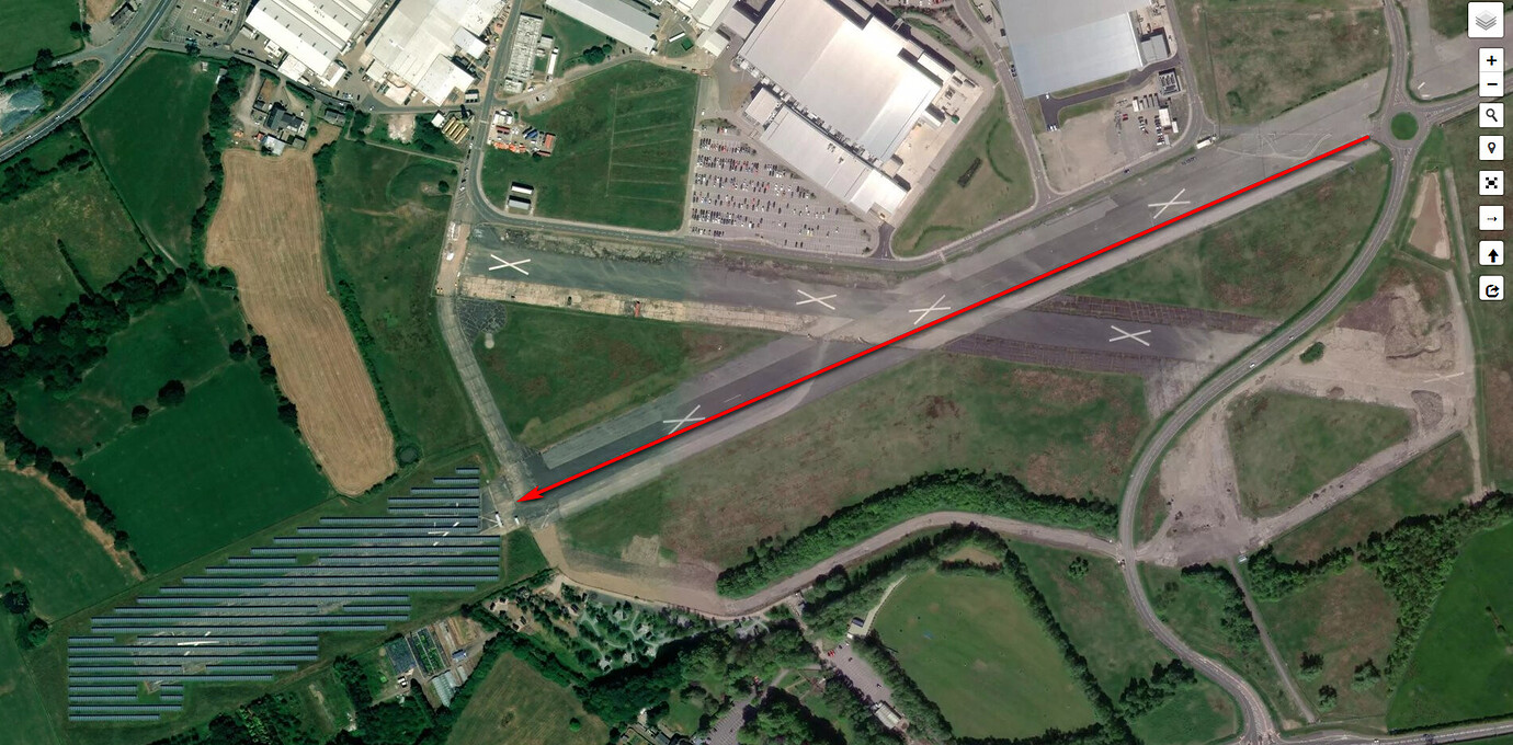 Samlesbury aerodrone why no warning or restrictions on the map Where