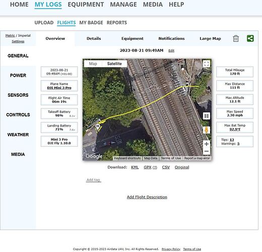 flight details - GADC