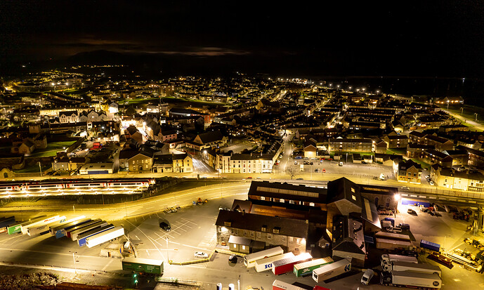 216 Holyhead at night