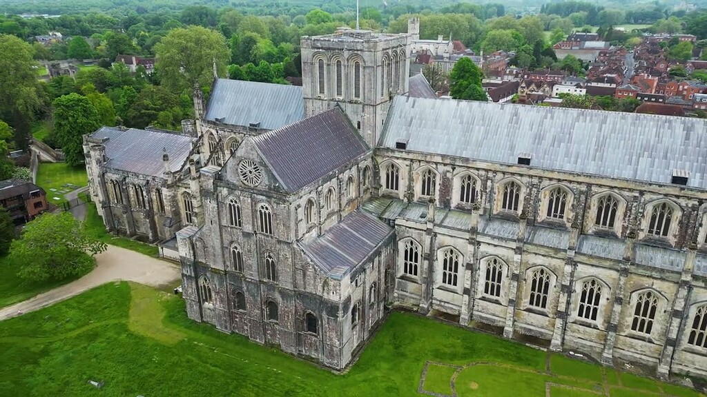 Winchester Cathedral Mini 3 Pro Videos by Drone Grey Arrows Drone