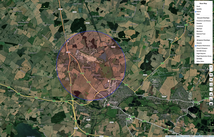TFR at RAF Alconbury