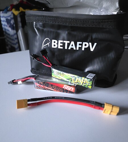 batteries and bag