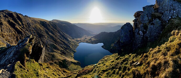 Below first summit Cadair Idris