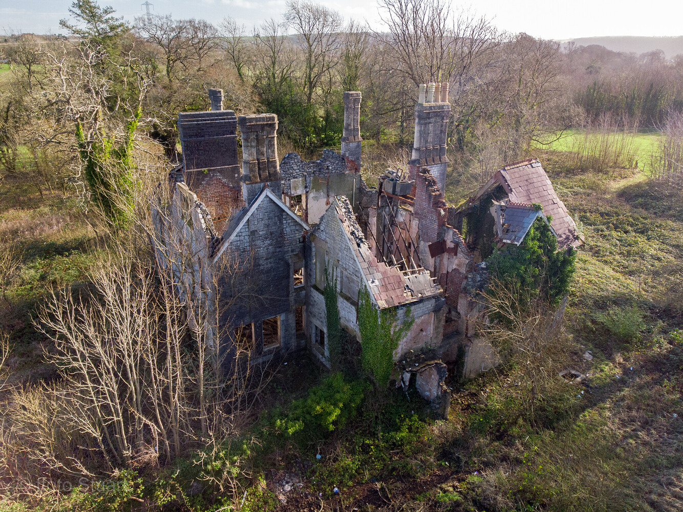 Abandoned Care Home Added to Everything Else in Wales Where to fly
