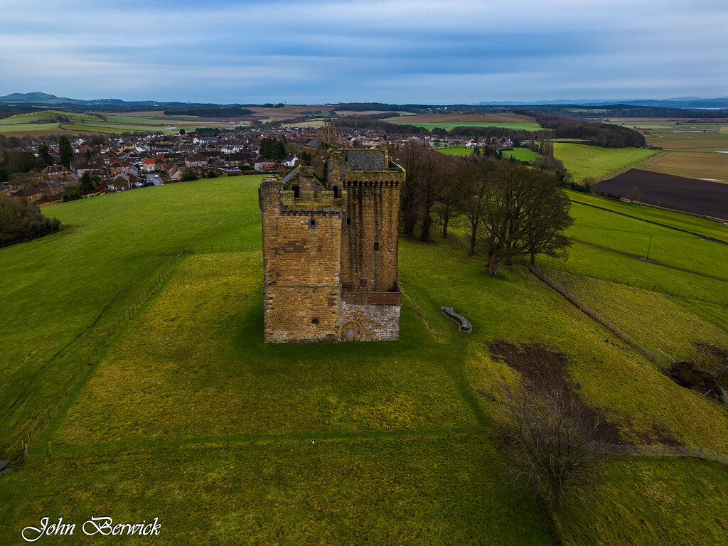 Clackmannan Tower. Alloa Tower, Alva Glen. Scotland Photos by Drone