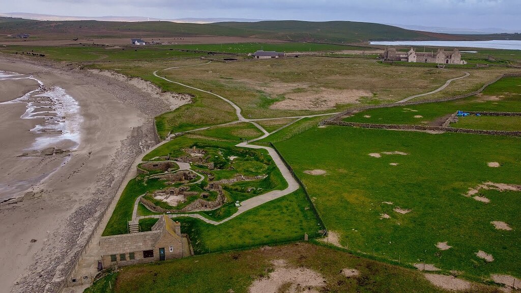 Skara Brae Neolithic Village Videos By Drone Grey Arrows Drone Club Uk