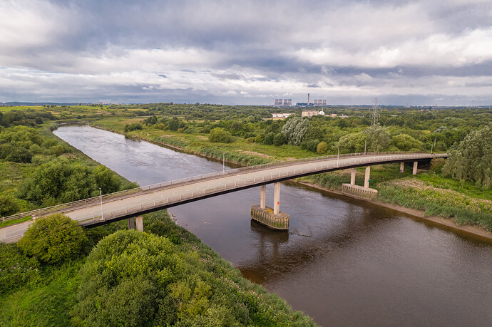 arched bridge with fiddlers