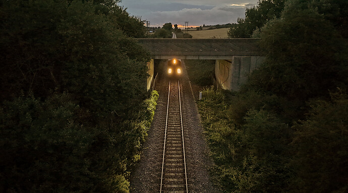Train's Coming by Drone