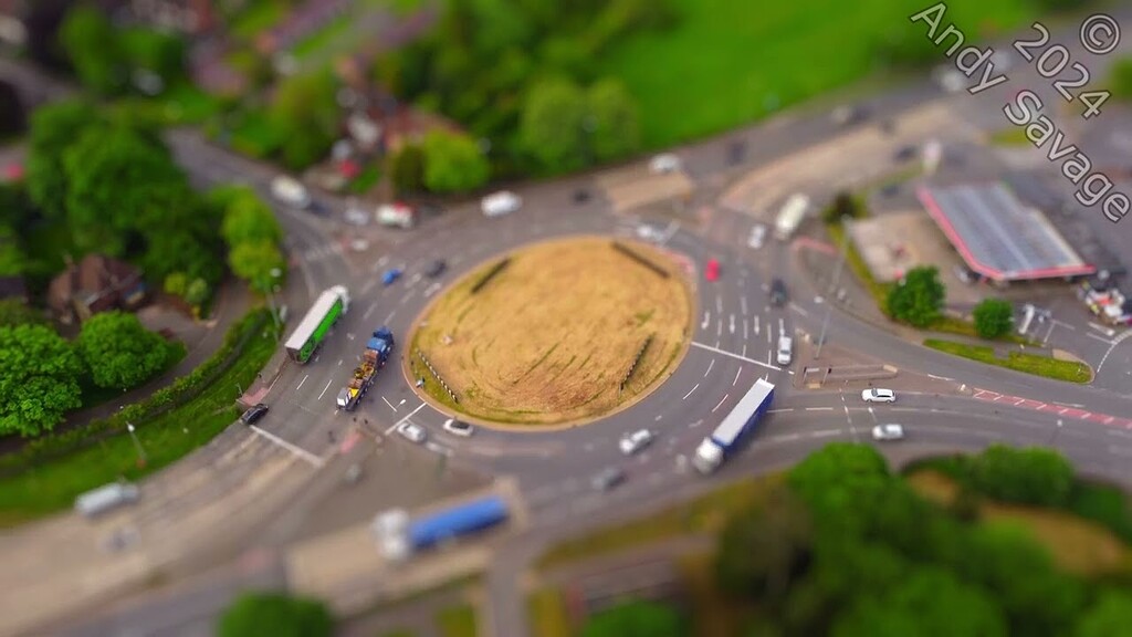 A model of Markeaton island, Derby tiltshift photography Videos by