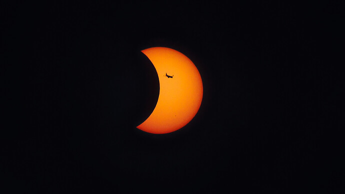 plane over solar!