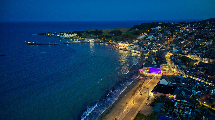 Twilight Swanage Bay