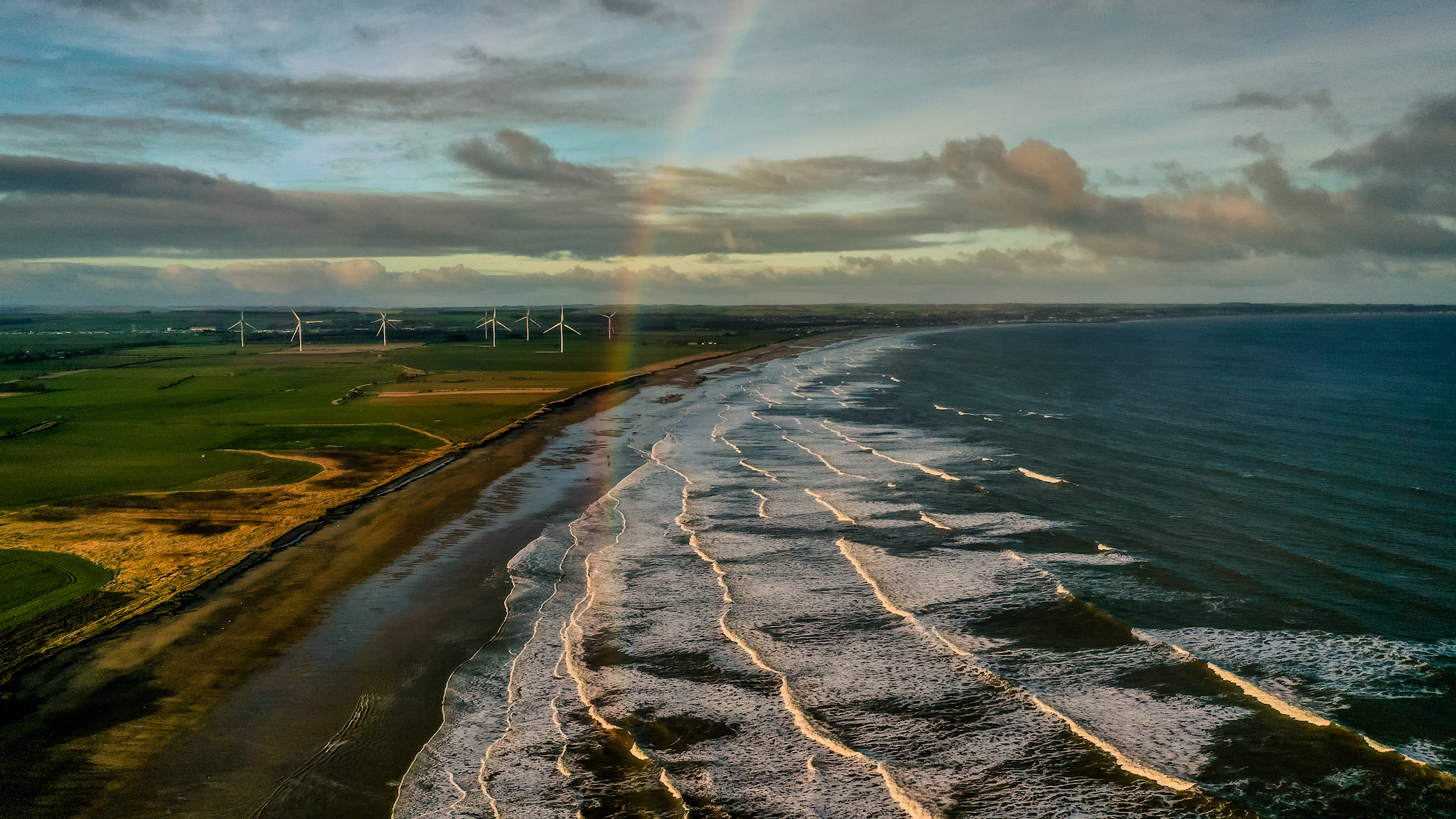 Beach Flying Fraisthorpe Nr Bridlington Photos by Drone Grey Arrows