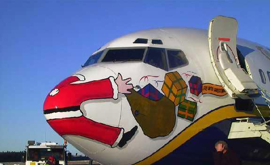 santa-plane