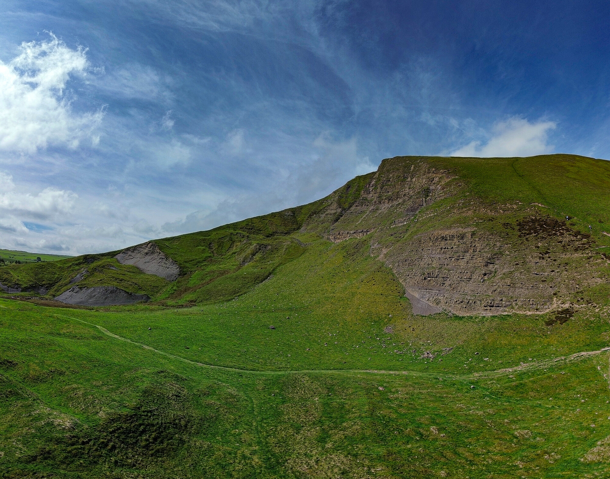 Mam Tor Rocks Edale & Mam Tor - Panos by Drone - Grey Arrows Drone Club UK
