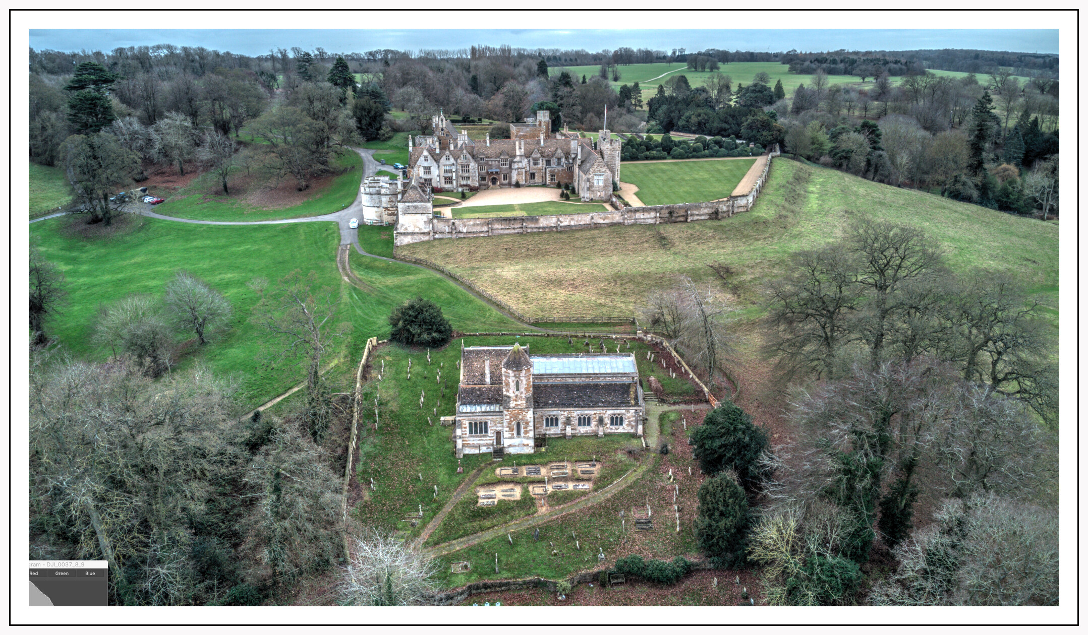 Rockingham Castle and village - Photos by Drone - Grey Arrows Drone Club UK
