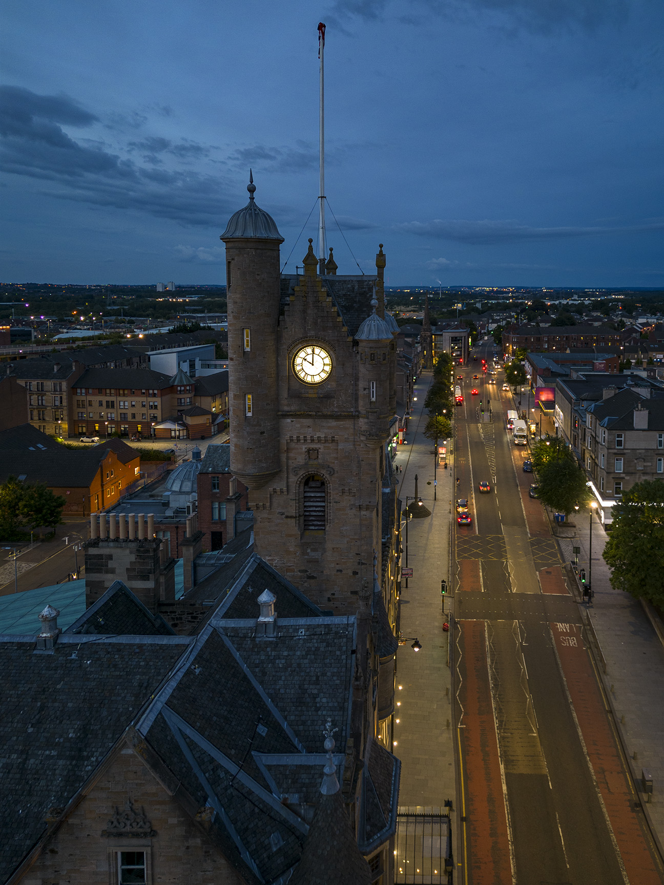 Rutherglen Town Hall, Main St. Rutherglen, Glasgow. Added to Historic