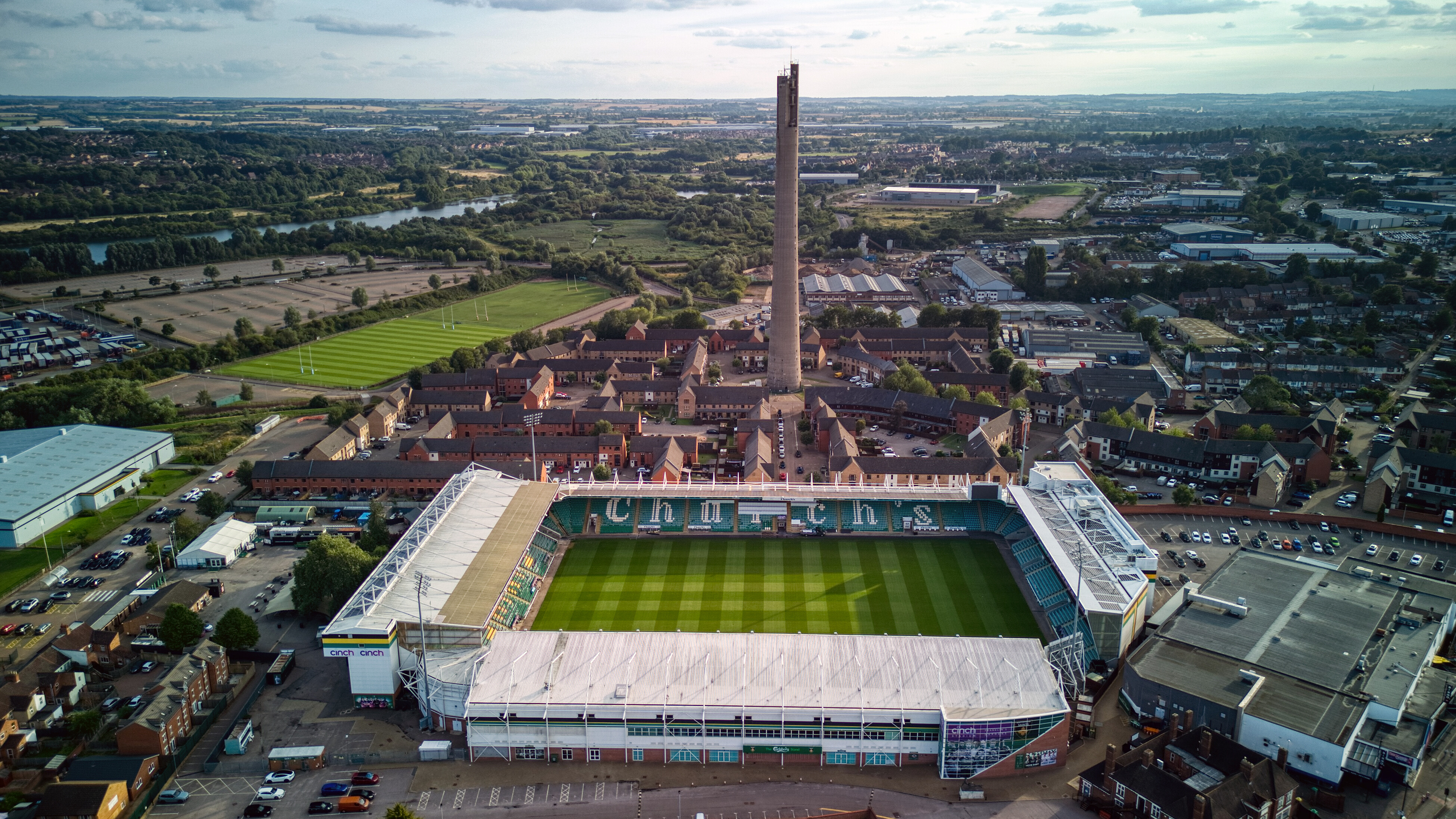 National Lift Tower and Franklin's Gardens Rugby Ground - Added to ...