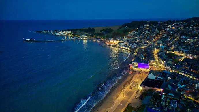 Twilight Swanage Bay