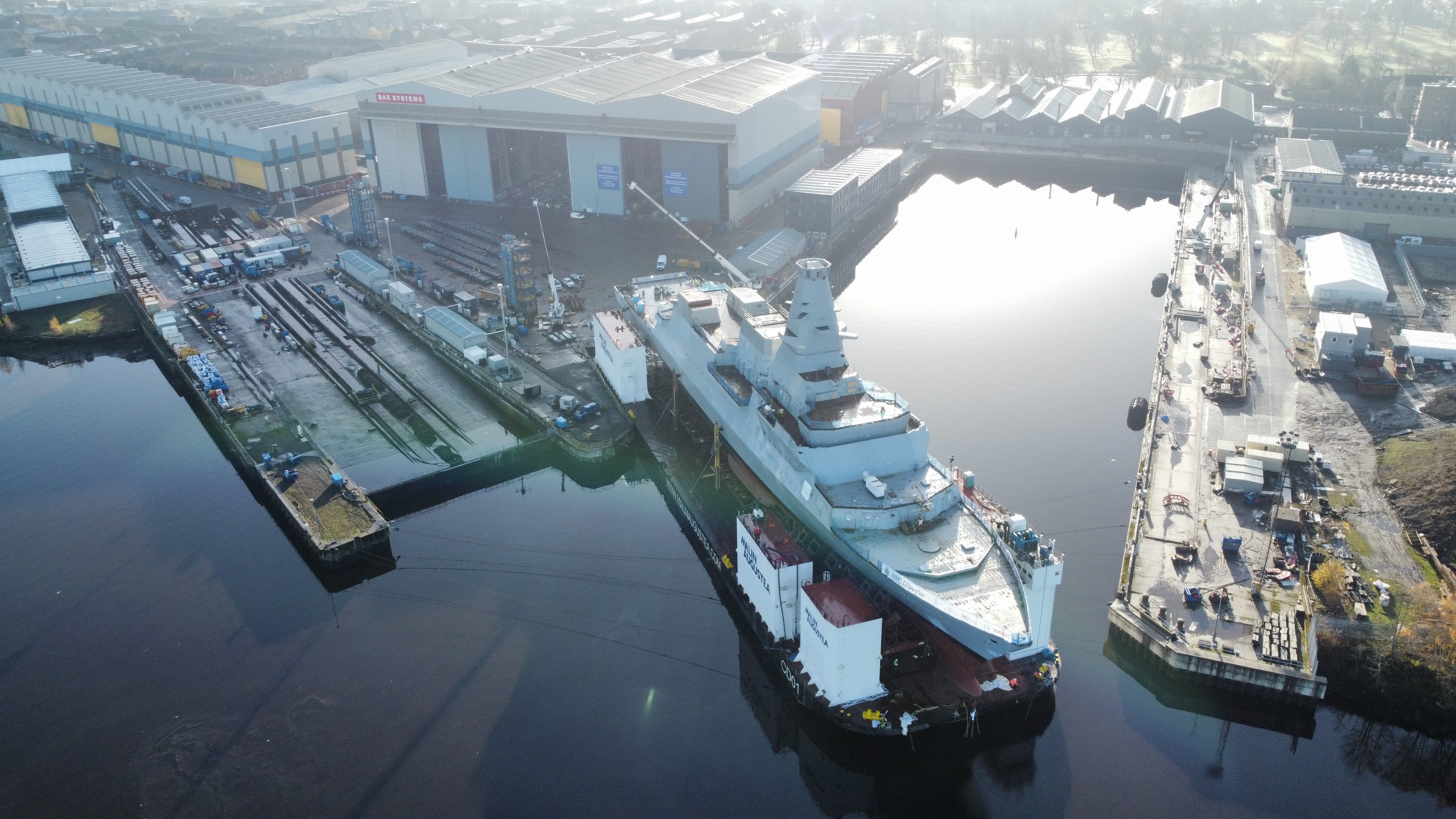 NATO ships in Glasgow - Photos by Drone - Grey Arrows Drone Club UK