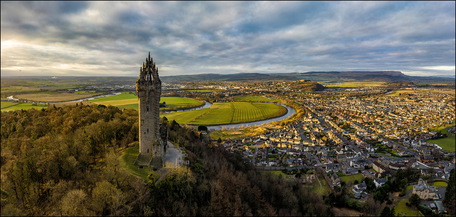 Stirling Castle The Wallace Monument Photos By Drone Grey Arrows 